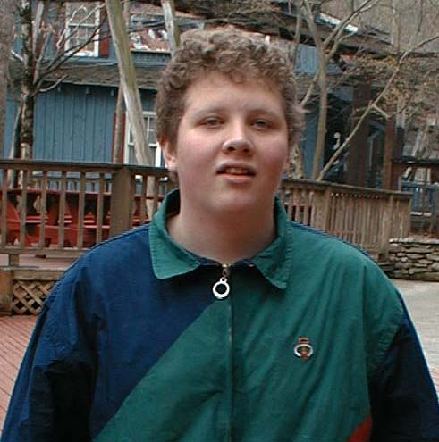 Luke's really happy to be back at Dollywood, if you can't tell, March 31, 2001