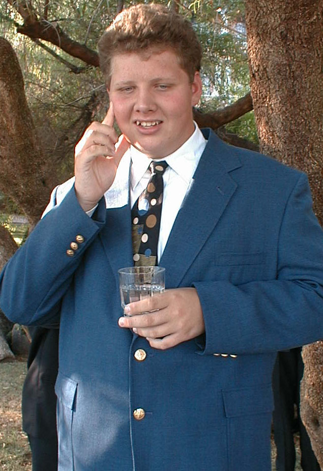 Luke thought he was assigned to Secret Service detail for his cousins' wedding, July 5, 2003