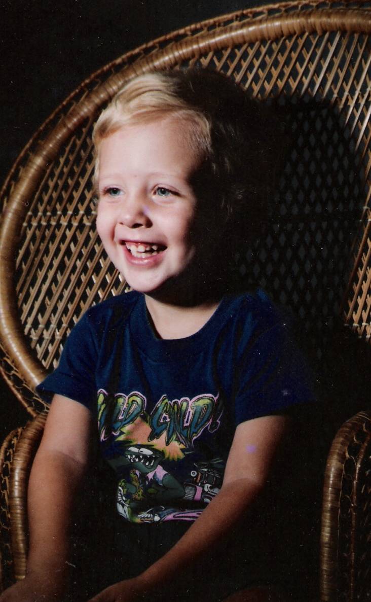 Luke while staying with the grandparents, August of 1989, almost 3 years old