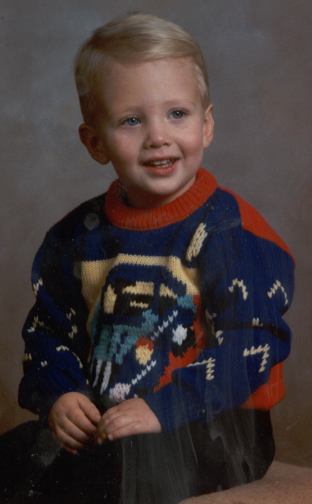 Luke at two, winter of 1988