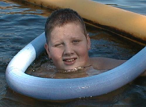 Luke at Yarberry Recreation Area, Tennessee River, Loudon County, Labor Day, 1999