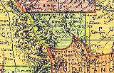 Part of 1895 map of Colorado showing Custer County and surrounding area