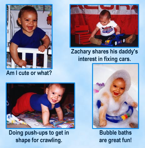 [Zachary in December, 1998 - from 8 to 9 months]