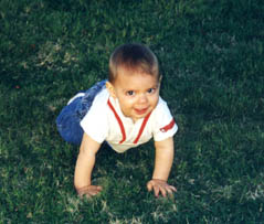 Crawling in the grass