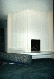 Picture of the painted fireplace