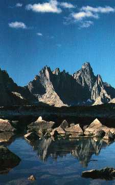 Tombstone Mountain from Talus Lake