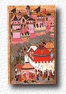 Turkish painting of the siege of Vienna