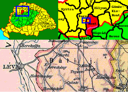 Kis-Kereskny in the historical county of Hont, Hungary