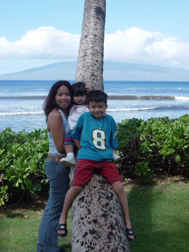 Island of Lanai in the background.