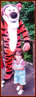 Teisa with Tigger (Her Idol)