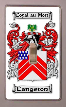 Langston Coat of Arms Switchplate