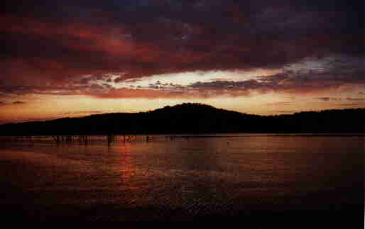 Sunset on Table Rock Lake near Branson, Mo.