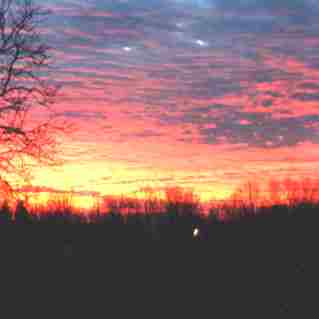 Sunset in the Ozark Mountains