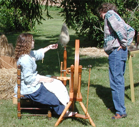 Spinning Flax