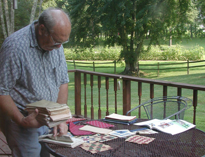 picking fat quarter in daylight