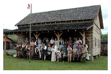 Reenactors at Fort Randolph