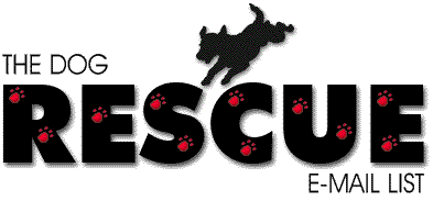 The Dog Rescue Email List Webpage