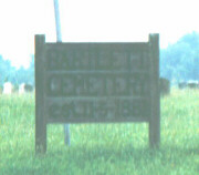 Bartlett Cemetery Sign Photo