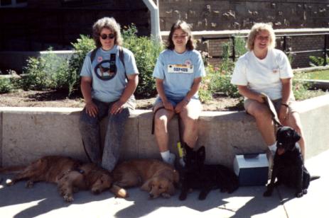 Chotah with Brenda and Hansi in Colorado