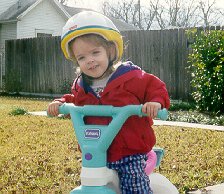 Ashleigh on bike