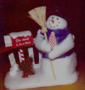 snowman statuette