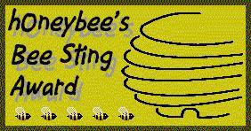 Honey Bee's Bee sting award