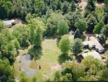 aerial view of house from the side