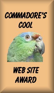 Commadore's Cool Website award