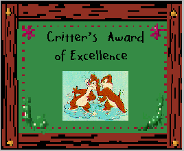 Critters Award of Excellence