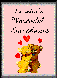 Francine's Wonderful Site Award