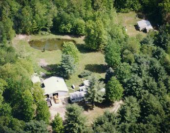 Aerial view of our house