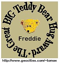 The Great Big Teddy Bear Hug Award - Freddie bear