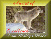 Award of Excellence from Molly's Place