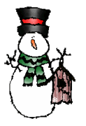 little snowman with a birdhouse