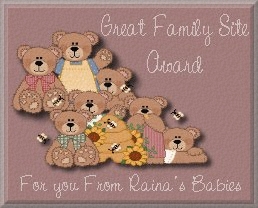 Raina's Babies Great Family Site Award