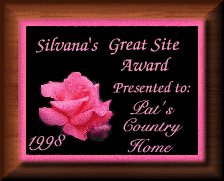 Silvana's Great Site Award 1998