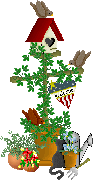 bird house welcome sign