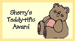 Sherry's Teddy-rific award