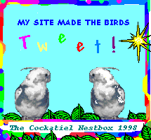 My site made the birds tweet award