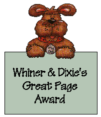 Whiner and Dixie's Great Page Award