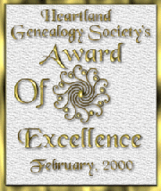 Heartland Genealogy Society's Award of Excellence