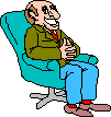 man in chair