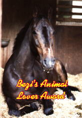 Bezi's Animal Lover Award 6/19/98