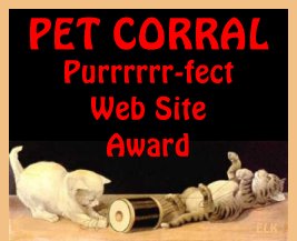 Pet Corral Award 8/23/98