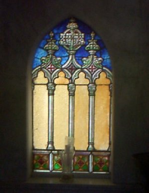 Stained Glass window in the Souther Mausoleum