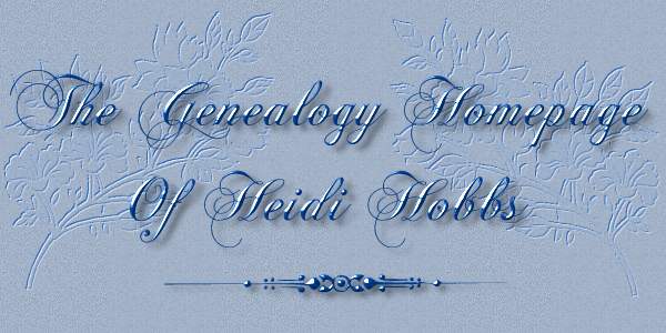 Heidi Hobbs Genealogy