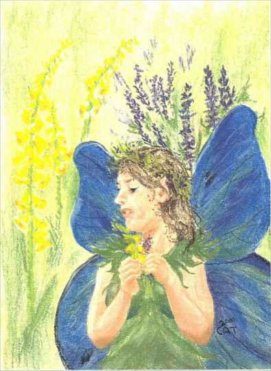 fairy with flowers