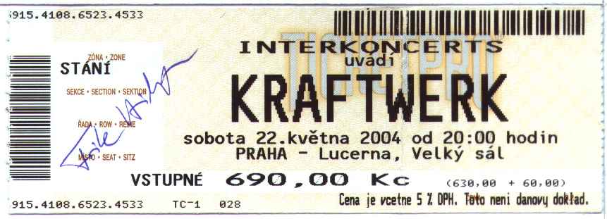 Kraftwerk in Prague 2004