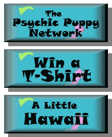 Psychic Puppy Network...Win a T-Shirt...A Little Hawaii...