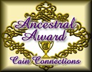 Cain Ancestral Award